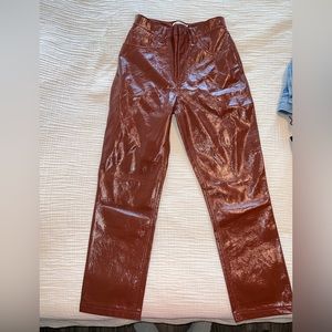 Abercrombie & Fitch vegan leather pants